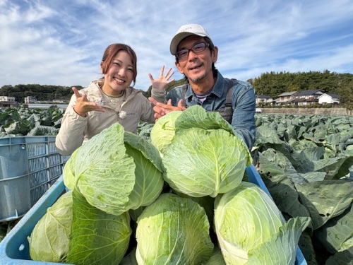 古米リポーターと菅原さん