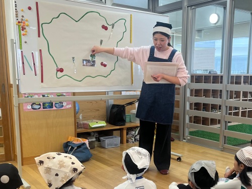 野菜の産地のお勉強も