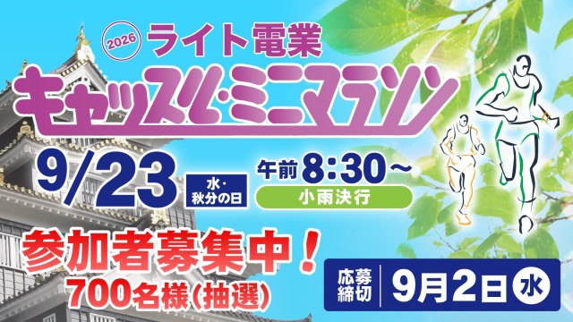 ライト電業 キャッスルミニマラソン2026
