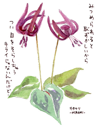 今月の風景画「美作市／幕谷カタクリ群生地」