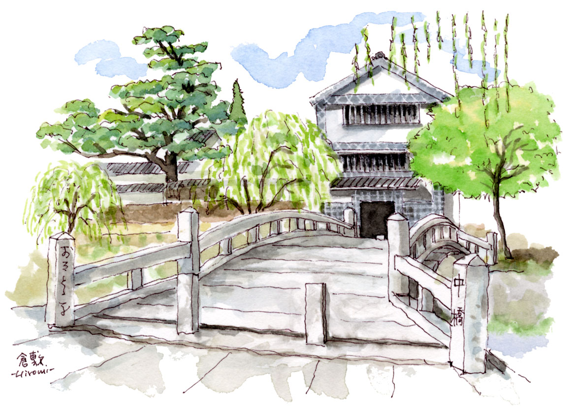 今月の風景画「倉敷市／中橋」