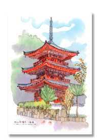 宝福寺の三重塔