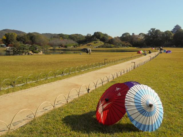 岡山後楽園へ