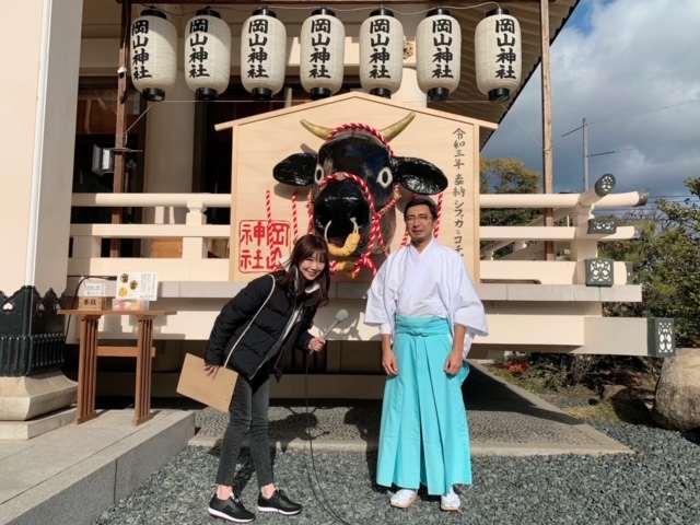 岡山神社 久山宮司と