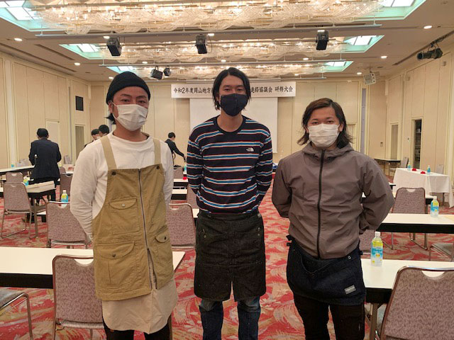 新農業経営者クラブの小野さん、山本さん、西崎さん