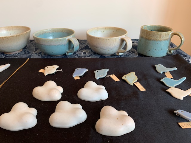 陶器作品の展示