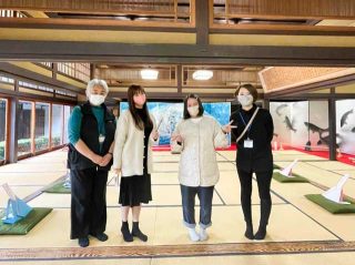 倉敷芸術科学大学の学生さんによる屏風展！岡山後楽園（岡山市北区後楽園）＆もうすぐクリスマス♪「2022クリスマスデコレイションズ」が開催中の岡アートギャラリー（岡山市中区浜）へ行ってきました！