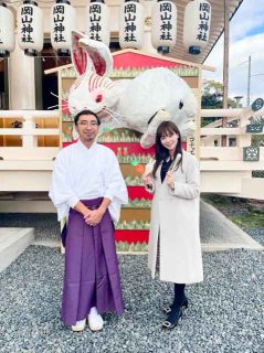 来年の干支「卯」の大絵馬が登場！岡山市北区石関町にある岡山神社へ行ってきました♪