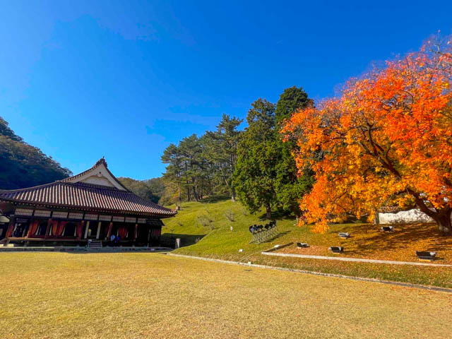 閑谷学校と紅葉