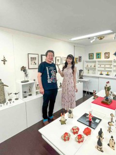 動物をテーマにした様々な作品が展示中！Galleryアトリエ1/f(倉敷市加須山)＆「夏越ノしめ縄アート展」が開催されている、藤田神社(南区藤田)へ行ってきました！