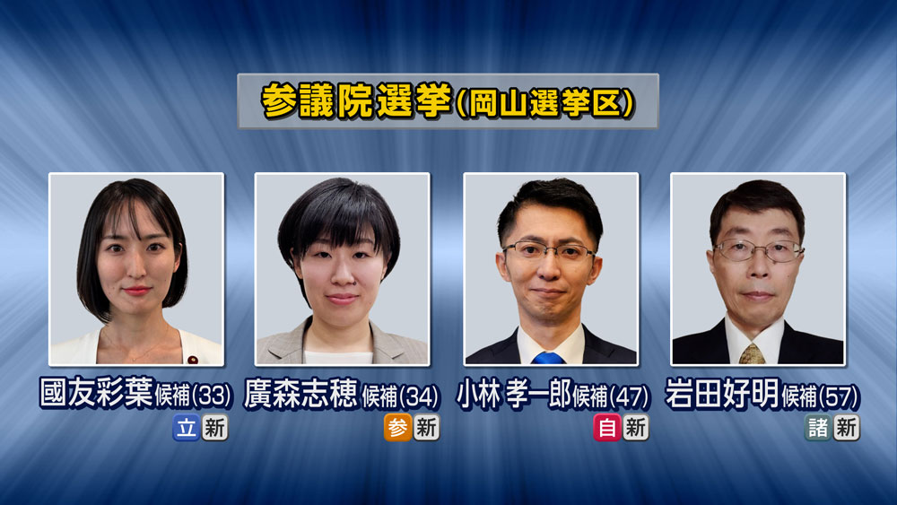 参議院選挙(岡山選挙区)