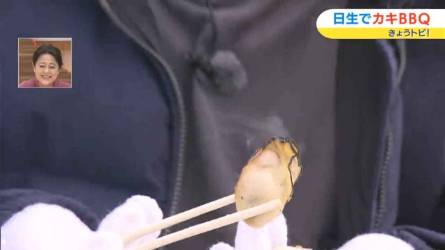 焼きたてのカキ