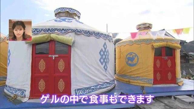 ゲル(モンゴルパオ)。