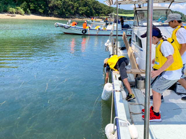 【海編】漁船でいざ海へ！アマモ場を観察しよう♪