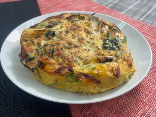 ほうれん草のスパニッシュオムレツ