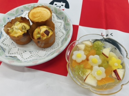 出来上がったのがスイーツ3品