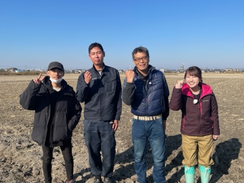 片岡農産のみなさんと古米さん
