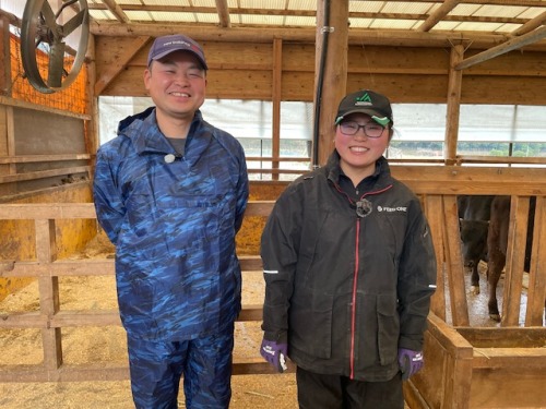 JA晴れの国岡山 真庭和牛改良組合 今石 勝美さんと娘のはるかさん