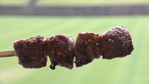 なぎビーフの串焼き