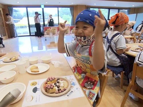 テンションが上がっている子