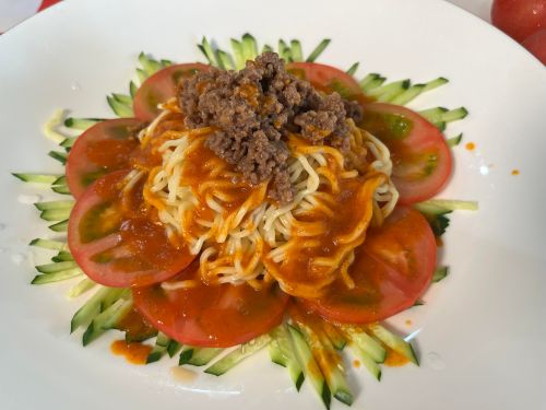 岡山県産桃太郎トマト冷麺