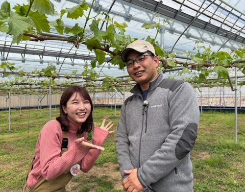 古米リポーターと石澤さん
