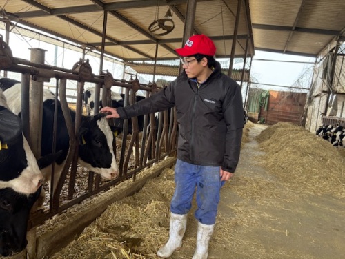 家族の一員として、牧場を支えています