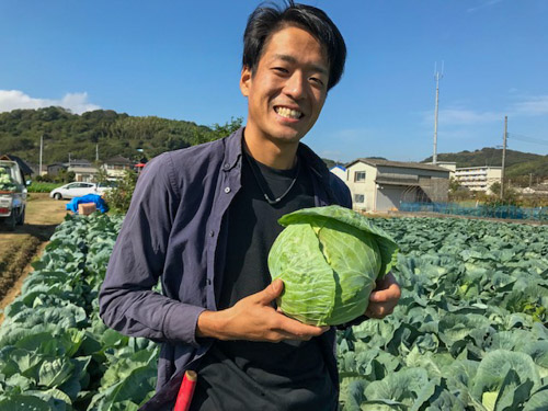 JA岡山 牛窓キャベツ部会 髙田和之さん（27）