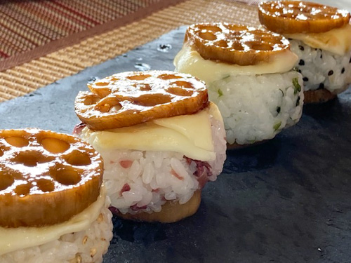 レンコンライスバーガー