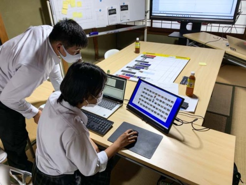 編集作業の様子