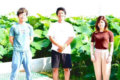 左から 次男 勝さん、長男 勝正さん、長女 千誉さん(写真提供:倉敷商工会議)
