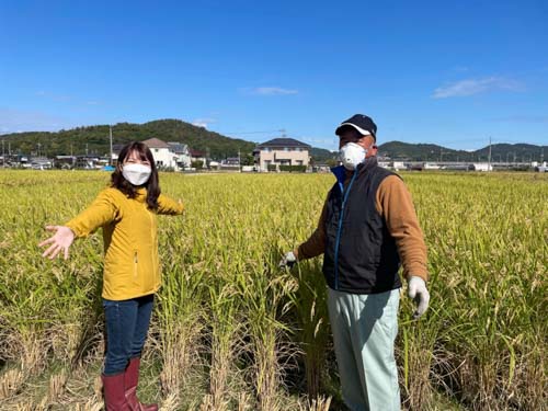山地さんと古米リポーター