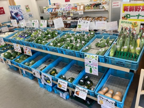 夏野菜が豊富なはなやか牛窓店