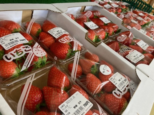 はなやか中央店で販売されているイチゴ