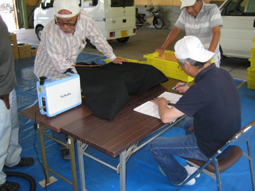 選果場のようす 選果場のようす