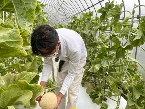 組合長の作業風景