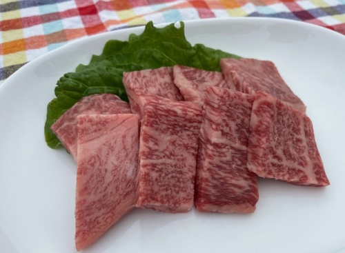 赤身とサシのバランスも絶妙なつやま和牛
