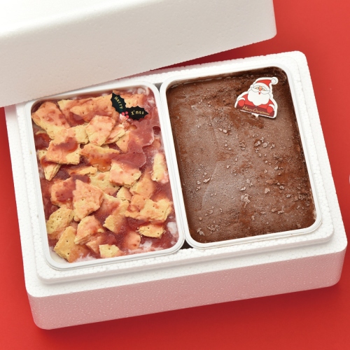 安富牧場「X’mas 1Lジェラートホームパック詰め合わせ」