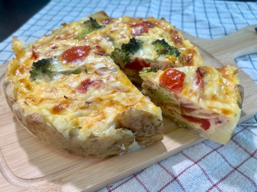 栄養満点料理　新じゃがのキッシュ