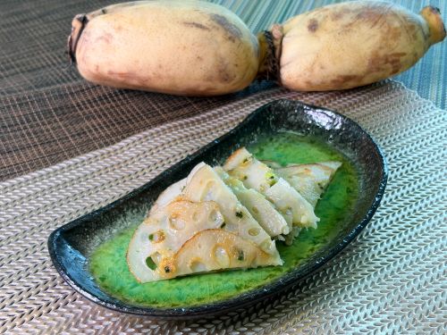 栄養満点料理　レンコンガレット