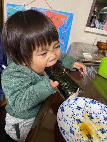 ぼくも丸かぶり! | 高梁市 別所さん