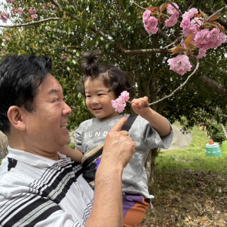 笑顔咲かせる八重桜 | 岡山市 73heyさん