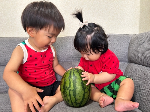 スイカの季節 | 岡山市 かずかかさん