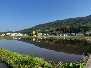 水田に山 | 岡山市 ぽえきちさん