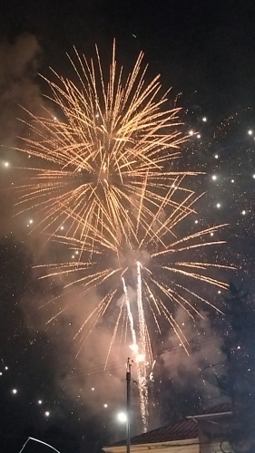 今年初めての花火 | 赤磐市　かーかんさん