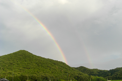 二つの虹　見えるかな | 瀬戸内市　木村さん