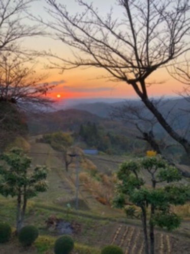 晩秋の夕陽 | 美咲町　杉山さん