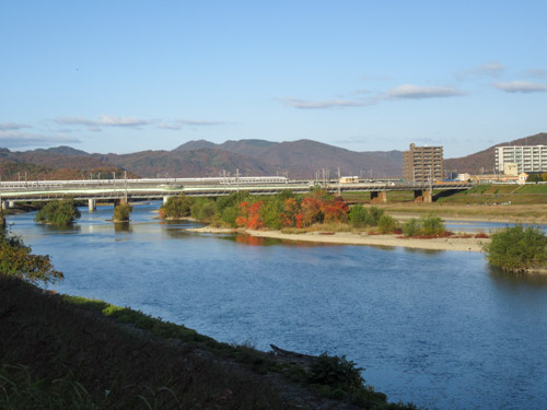 川の中の紅葉 | 岡山市 沖永さん