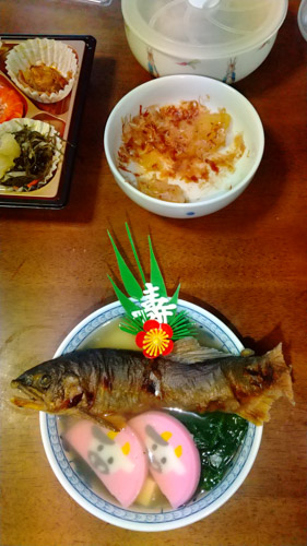 鮎のお雑煮 | 高梁市 藤原さん
