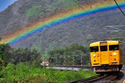 虹のかかる列車 | 高梁市　赤坂さん